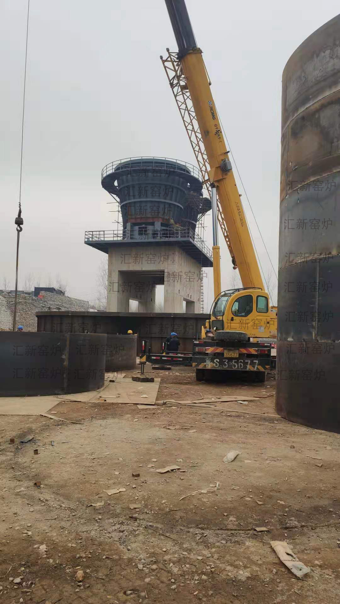 环保石灰窑_石灰窑设备_双膛窑_麦尔兹石灰窑_临沂汇新石灰窑炉建设